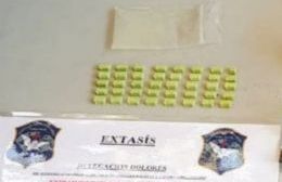 Más de 130 pastillas de éxtasis secuestradas en procedimientos antidroga en rutas y en la previa a fiesta electrónica