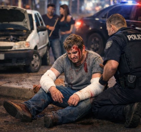 Intentó robar un Fiat Uno, lo descubrieron, lo corrieron y terminó en el hospital con ambos brazos fracturados