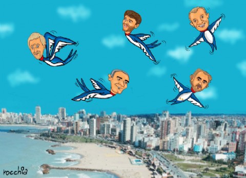 "Los Golondrinas", el grupo de Gobierno interino de Agustín Neme que están solo de paso