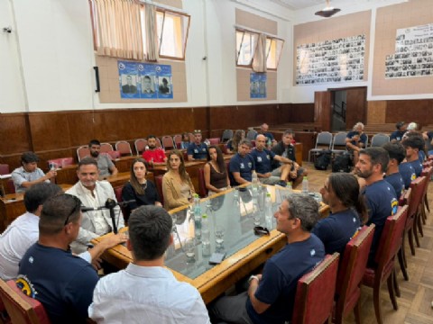 VIDEO | Reconocieron al equipo de guardavidas del sur que ganó el Provincial de Rescate Competitivo