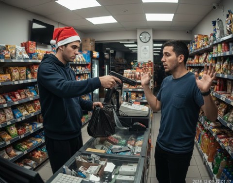 VIDEO | Así detuvieron a un joven por un robo armado a un drugstore