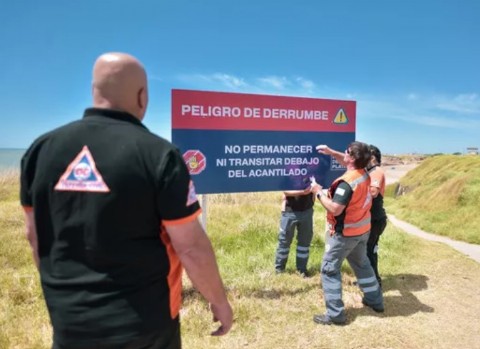 VIDEO | Refuerzan la prevención en zonas de acantilados con nueva señalización