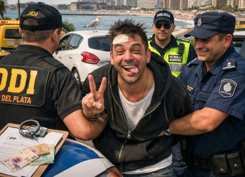 VIDEO | Iba lo más campante hasta que lo frenaron en un control de rutina y lo metieron en cana: tenía pedido de captura