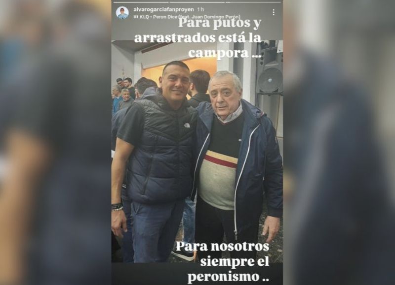 Álvaro García Fanproyen desafió a Fernanda Raverta: "Para putos y arrastrados está La Cámpora"