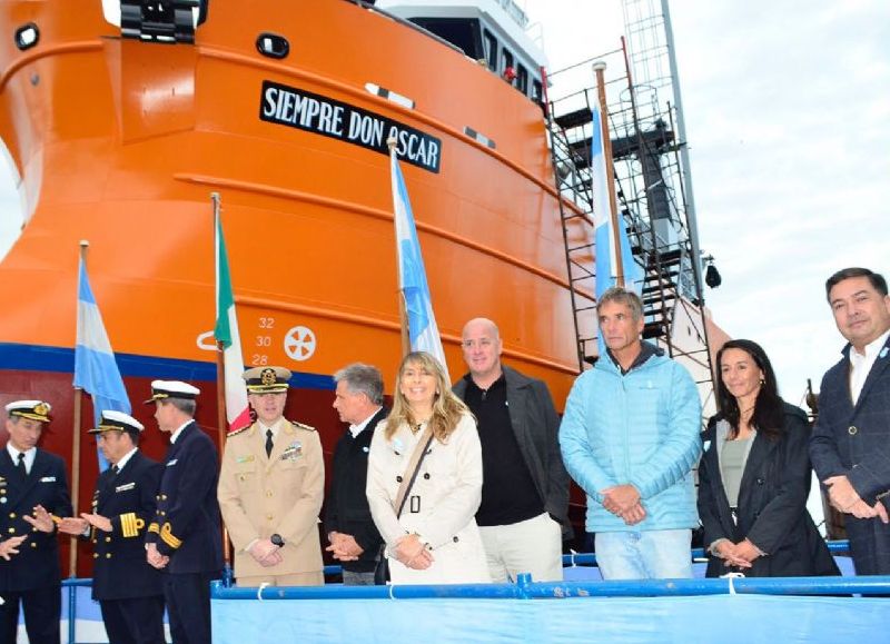 VIDEO | El Astillero Naval Contessi celebró la botadura 152 del “Siempre Don Oscar”