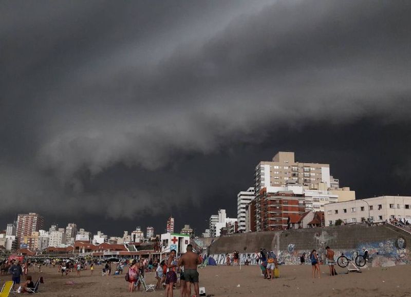 Temporal en la ciudad: volaron sombrillas, cayeron árboles y hubo un herido