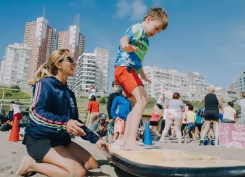 Siguen en febrero las actividades deportivas infantiles en Playa Varese