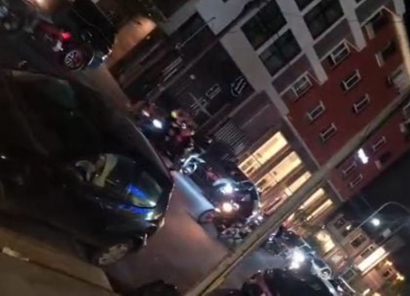 Nueva caravana ilegal de motos generó preocupación la ciudad