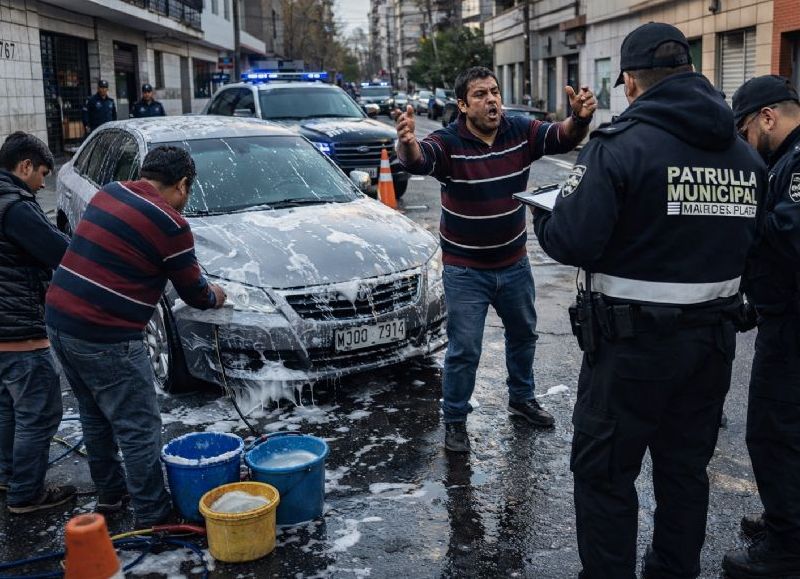 Aprehendieron a un hombre tras resistirse a un operativo en La Rioja al 1700 por lavado de autos en la vía pública