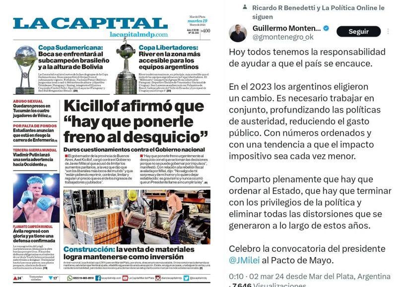 El tándem marplatense Montenegro-Iglesias que arrastraría políticos y empresarios tildados de "casta"